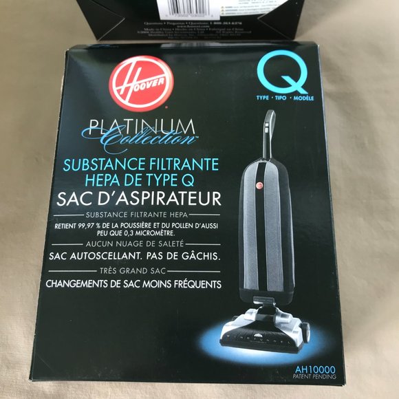 Hoover Platinum Collection Q-Hepa Media Vacuum Bag Q Type-2 bags per box - Picture 3 of 6